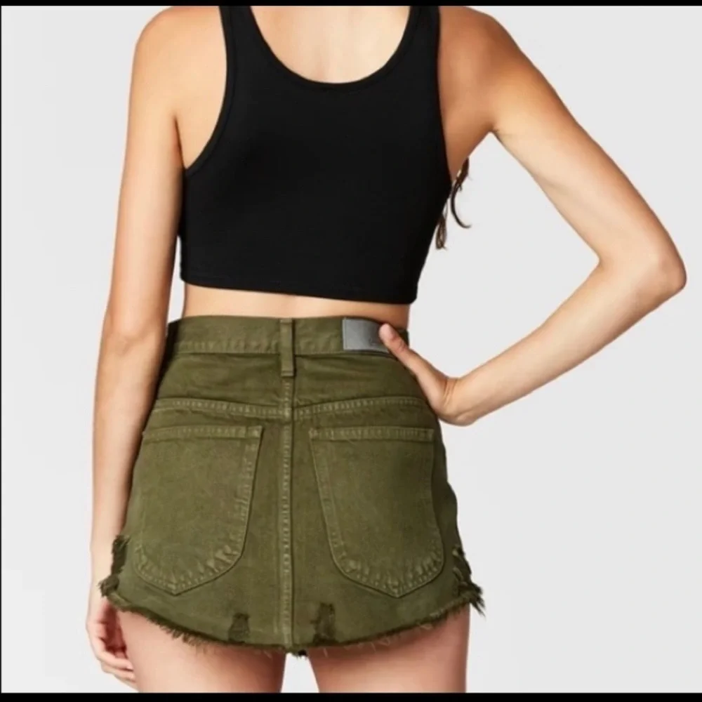 Carmar Olive Beatrice Zip Front Skirt